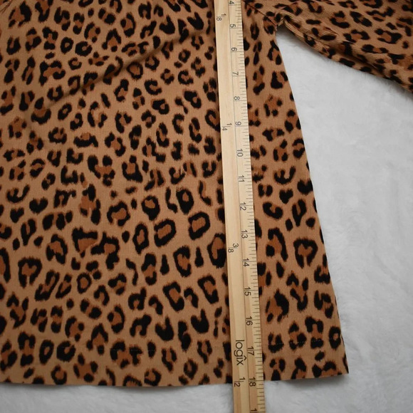 Baby Gap Corduroy Leopard Dress Sz 2T Bow 100% Cotton Animal Cheetah - Picture 8 of 11